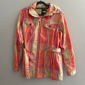 Women’s plaid North Face Ski Coat / Rain Coat - Large